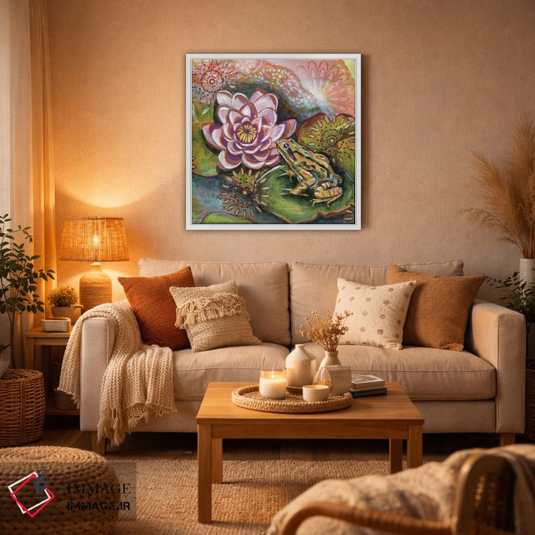 تابلو دکوراتیو قورباغه III اثر لینه آ توبیاس - D4W