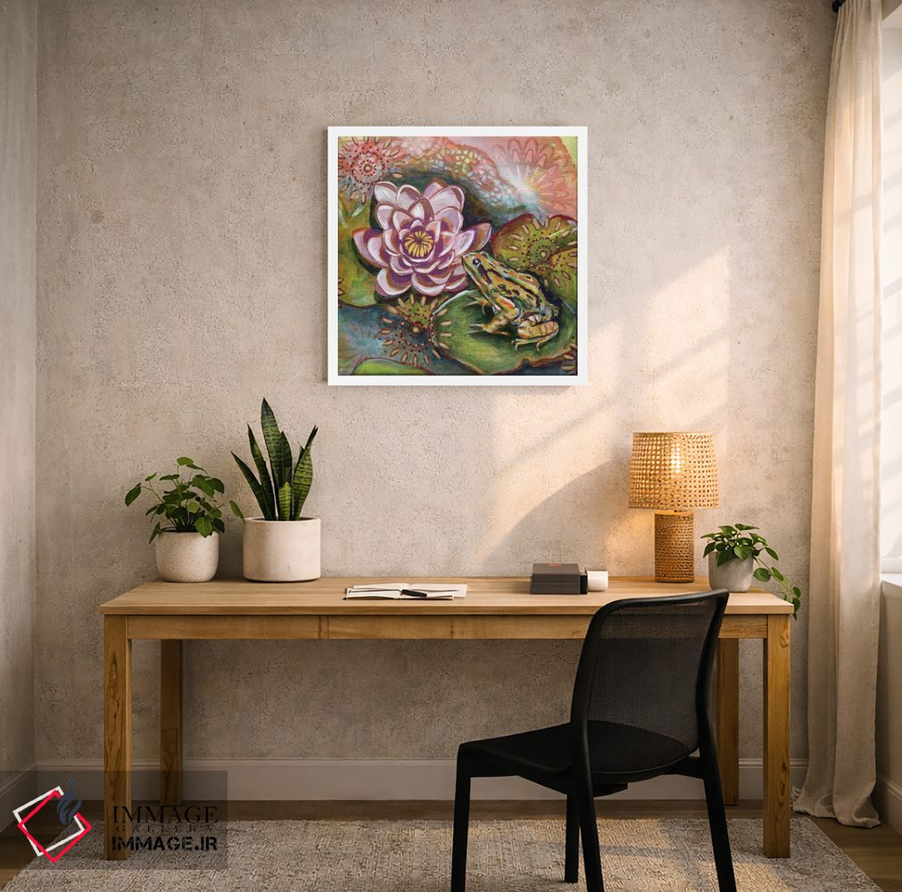 تابلو دکوراتیو قورباغه III اثر لینه آ توبیاس - D3W