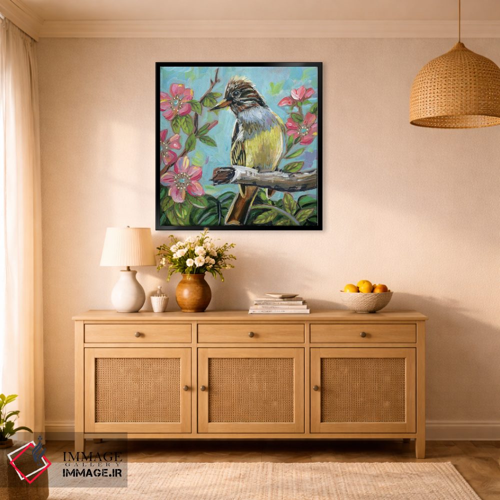 تابلو دکوراتیو مگس گیر تاج دار بزرگ اثر لینه آ توبیاس - D1B