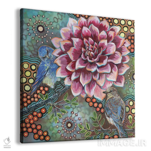 تابلو دکوراتیو مرغ آبی کوهستانی II اثر لینه آ توبیاس - نمای پرسپکتیو محصول