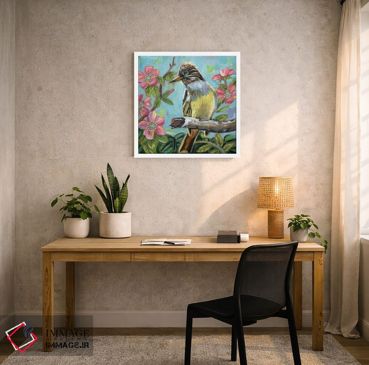 تابلو دکوراتیو مگس گیر تاج دار بزرگ اثر لینه آ توبیاس - D4W