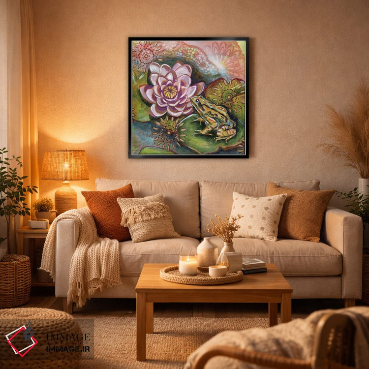 تابلو دکوراتیو قورباغه III اثر لینه آ توبیاس - D6B