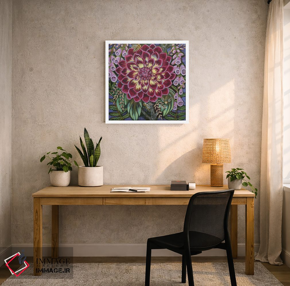 تابلو دکوراتیو سرسبز و شاداب اثر لینه آ توبیاس - D5W