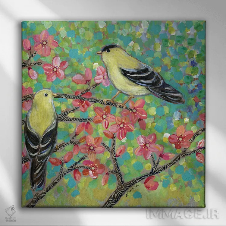 تابلو دکوراتیو رشد جدید اثر لینه آ توبیاس - نمای روبهرو روی دیوار