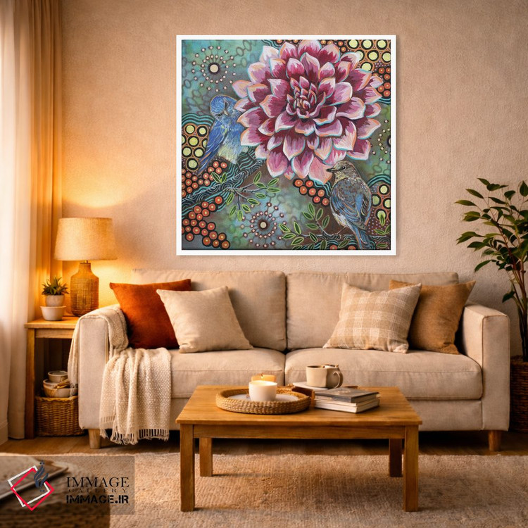 تابلو دکوراتیو مرغ آبی کوهستانی II اثر لینه آ توبیاس - D3W