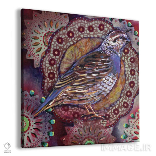 تابلو دکوراتیو بلدرچین اثر لینه آ توبیاس - نمای پرسپکتیو محصول