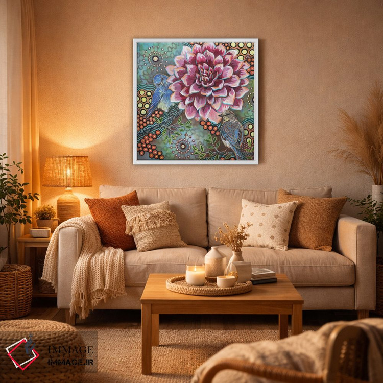 تابلو دکوراتیو مرغ آبی کوهستانی II اثر لینه آ توبیاس - D4W