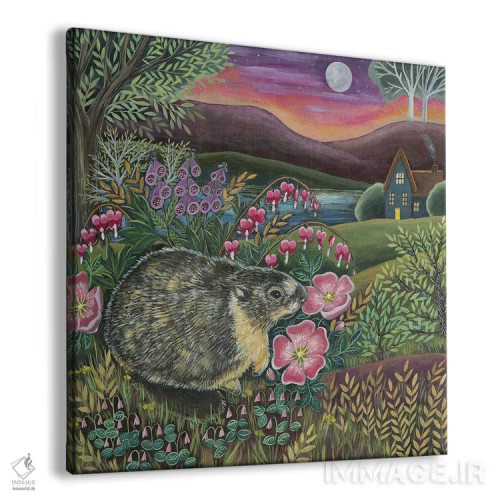 تابلو دکوراتیو منظره رودخانه اثر لینه آ توبیاس - نمای پرسپکتیو محصول