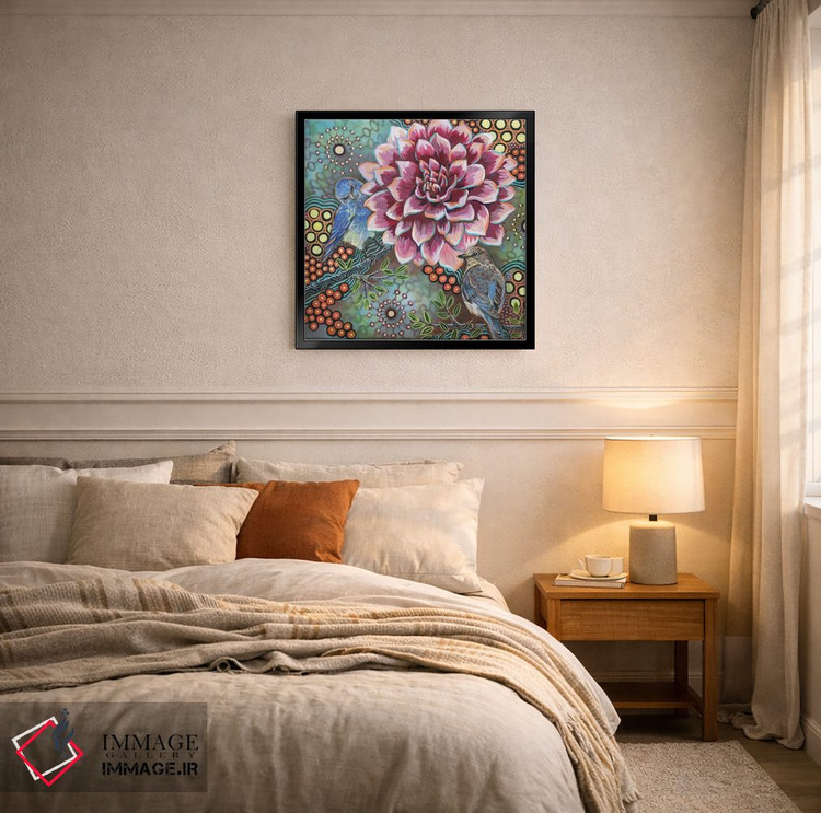 تابلو دکوراتیو مرغ آبی کوهستانی II اثر لینه آ توبیاس - D5B