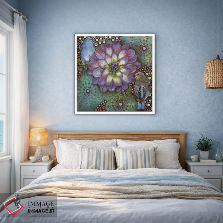 تابلو دکوراتیو مرغ آبی کوهستانی I اثر لینه آ توبیاس - D2W