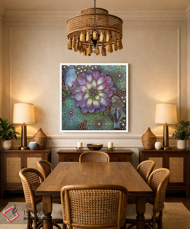 تابلو دکوراتیو مرغ آبی کوهستانی I اثر لینه آ توبیاس - D3W