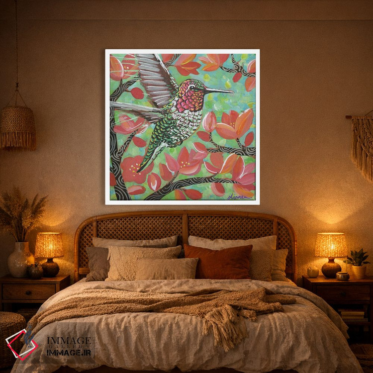 تابلو دکوراتیو مرغ مگس خوار بهاری III اثر لینه آ توبیاس - D1W