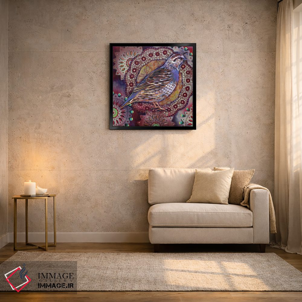 تابلو دکوراتیو بلدرچین اثر لینه آ توبیاس - D4B