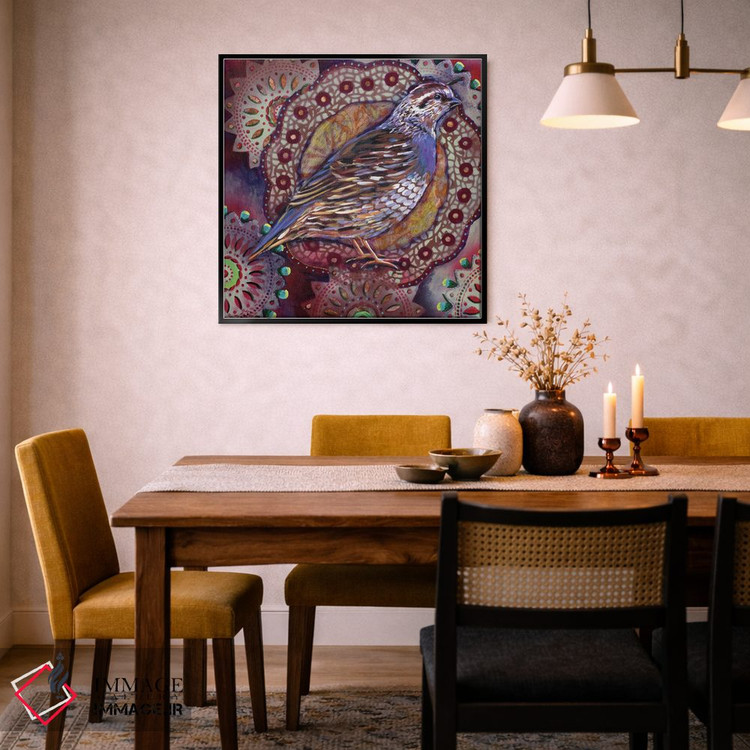 تابلو دکوراتیو بلدرچین اثر لینه آ توبیاس - D6B