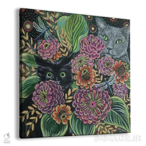 تابلو دکوراتیو شکار سنجاقک اثر لینه آ توبیاس - نمای پرسپکتیو محصول