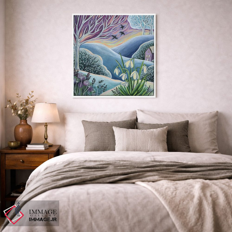 تابلو دکوراتیو گل های برفی اثر لینه آ توبیاس - D1W