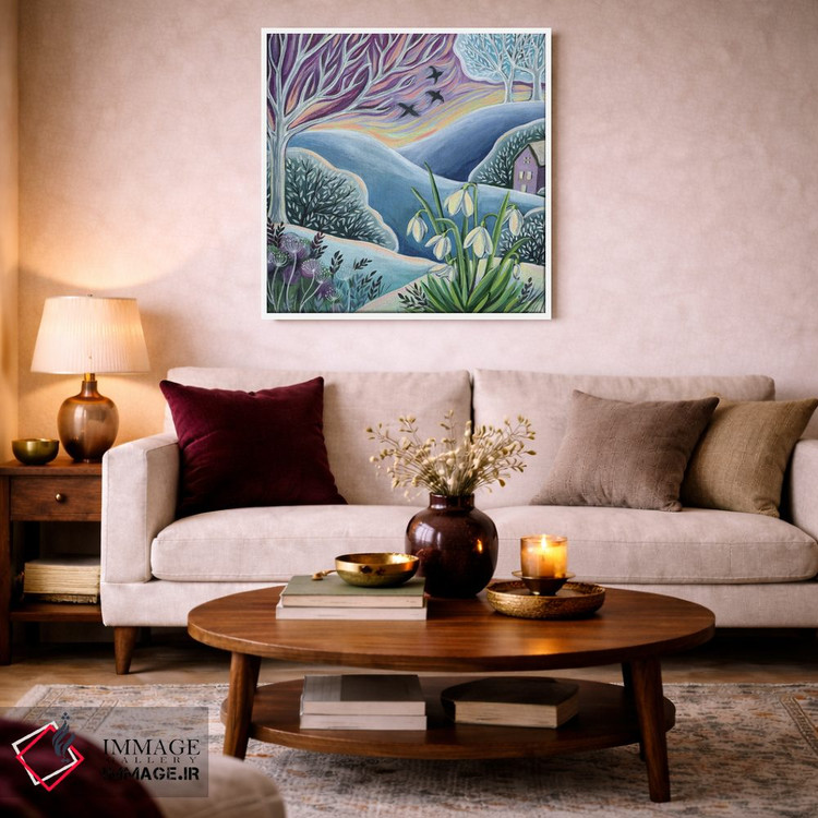 تابلو دکوراتیو گل های برفی اثر لینه آ توبیاس - D2W