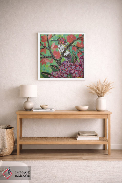 تابلو دکوراتیو مرغ مگس خوار بهاری II اثر لینه آ توبیاس - D2W
