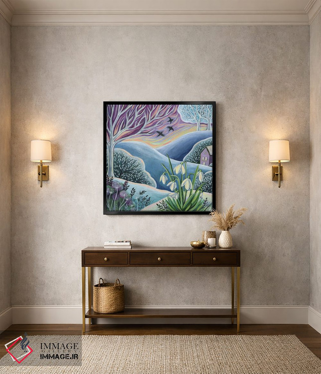 تابلو دکوراتیو گل های برفی اثر لینه آ توبیاس - D4B