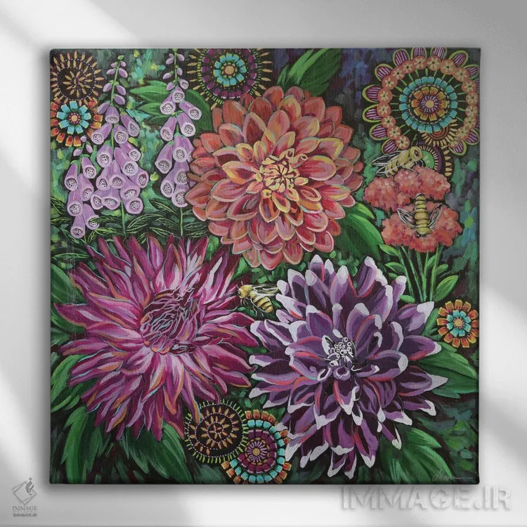 تابلو دکوراتیو انقلاب تابستانی اثر لینه آ توبیاس - نمای روبهرو روی دیوار