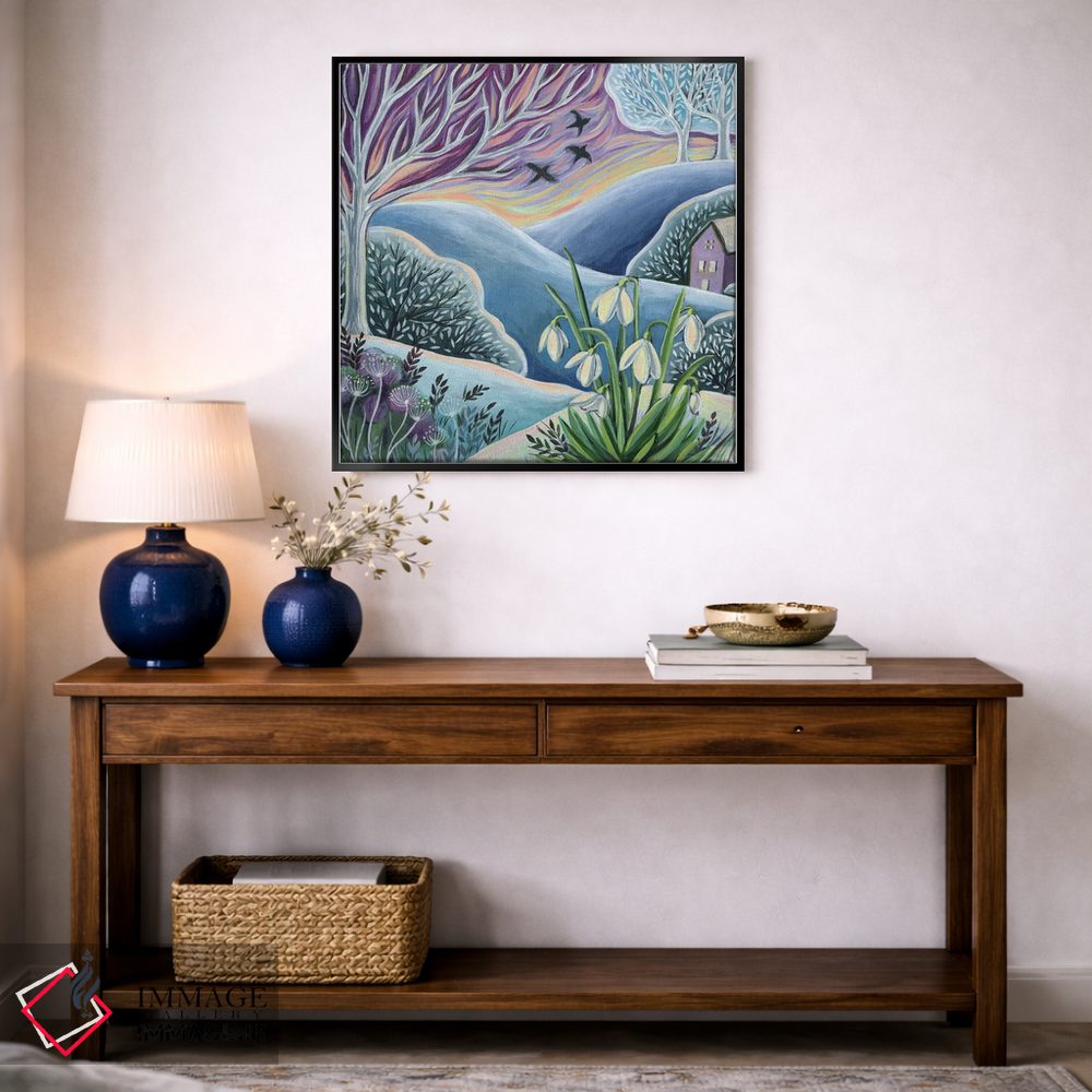 تابلو دکوراتیو گل های برفی اثر لینه آ توبیاس - D3B