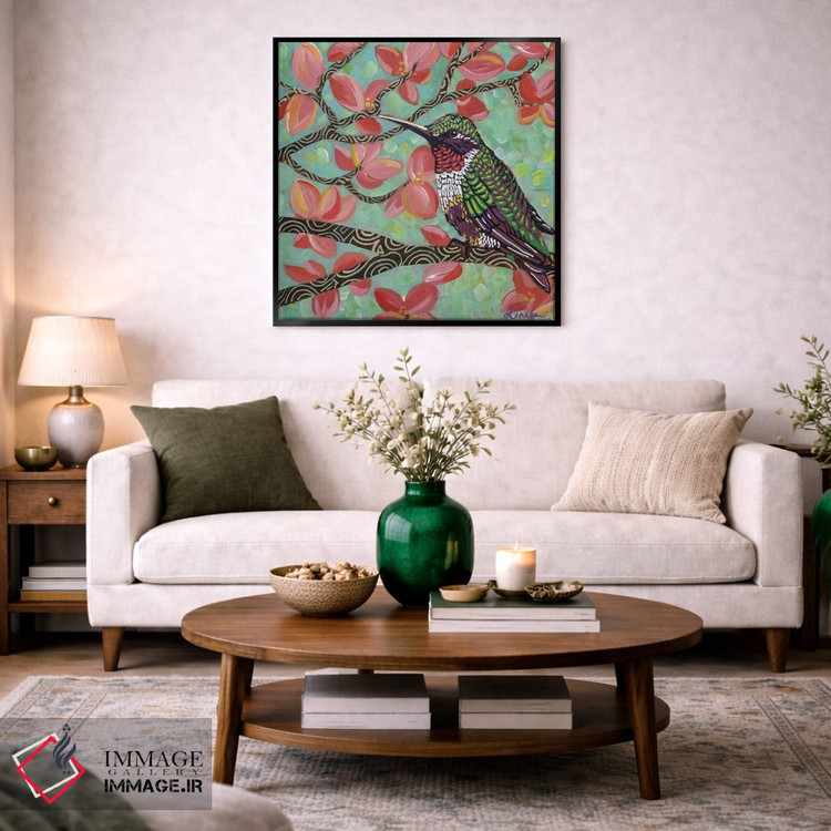 تابلو دکوراتیو مرغ مگس خوار بهاری I اثر لینه آ توبیاس - D2B