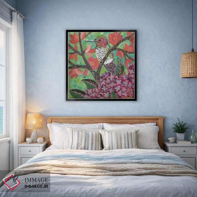تابلو دکوراتیو مرغ مگس خوار بهاری II اثر لینه آ توبیاس - D3B