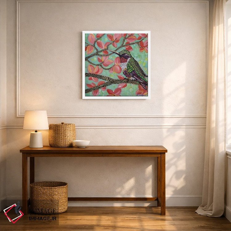 تابلو دکوراتیو مرغ مگس خوار بهاری I اثر لینه آ توبیاس - D3W