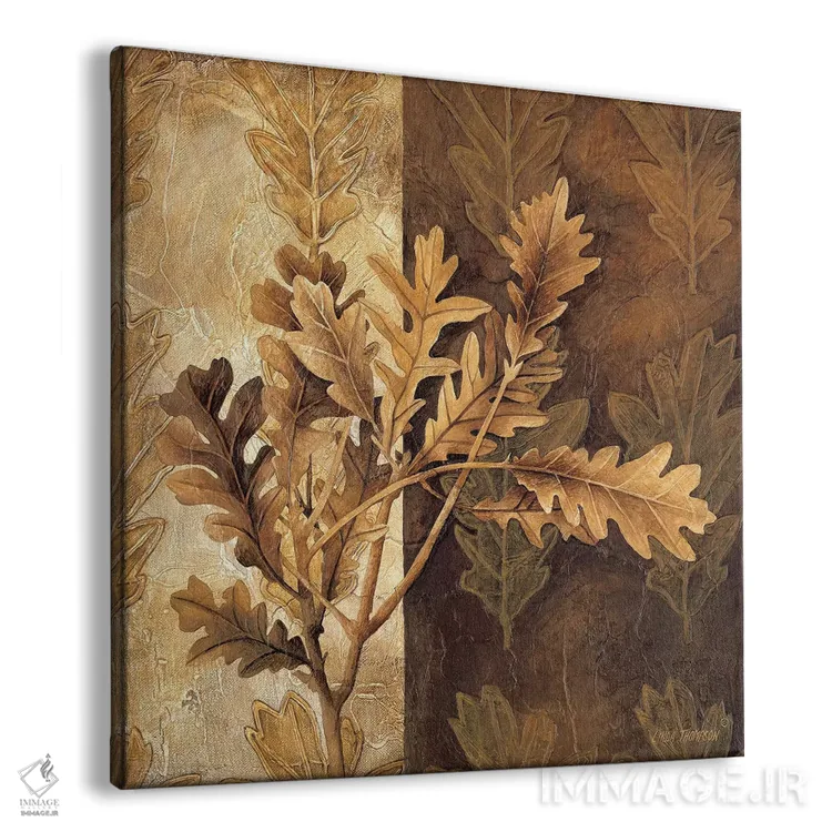 تابلو دکوراتیو الگوهای برگ I اثر لیندا تامپسون - نمای پرسپکتیو محصول