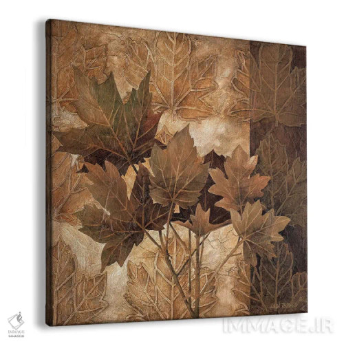 تابلو دکوراتیو الگوهای برگ II اثر لیندا تامپسون - نمای پرسپکتیو محصول