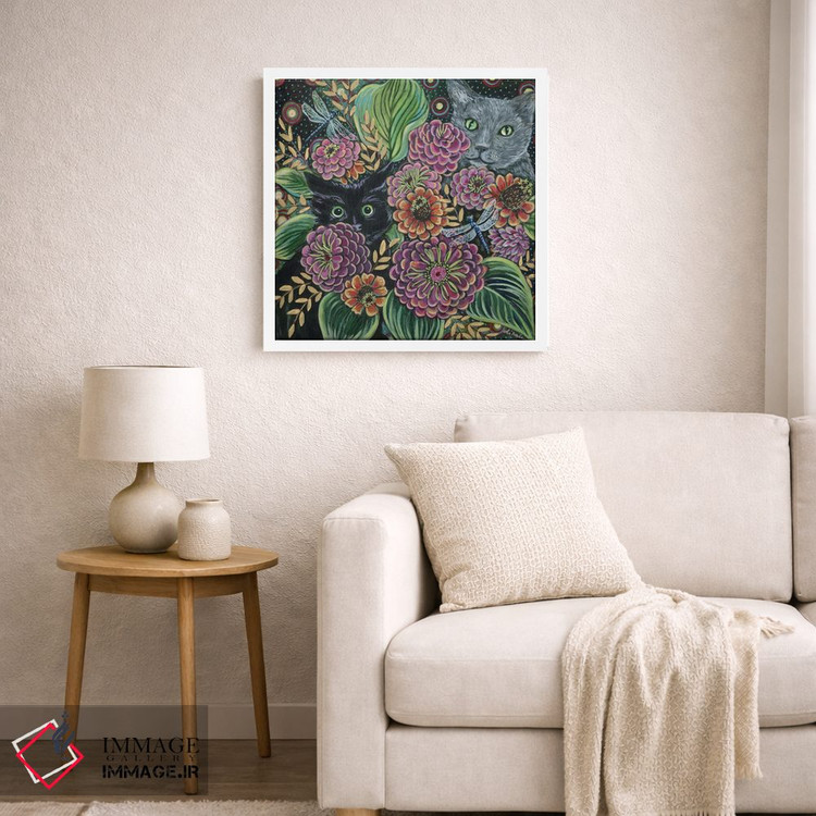 تابلو دکوراتیو شکار سنجاقک اثر لینه آ توبیاس - D6W