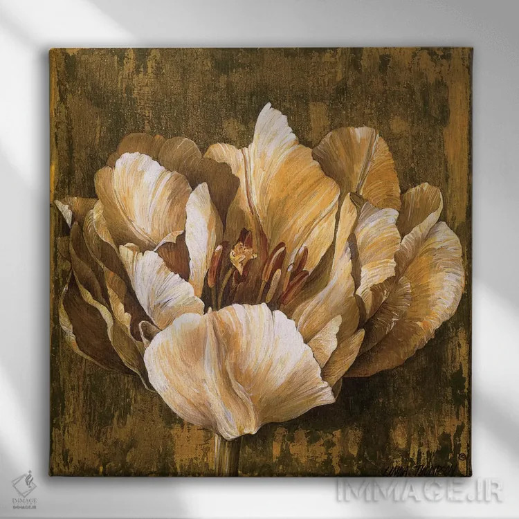 تابلو دکوراتیو پر از زندگی II اثر لیندا تامپسون - نمای روبهرو روی دیوار