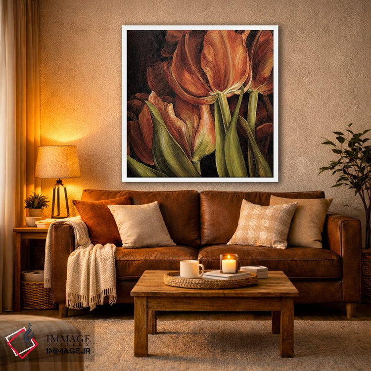 تابلو دکوراتیو هارمونی رنگ ها I اثر لیندا تامپسون - D1W