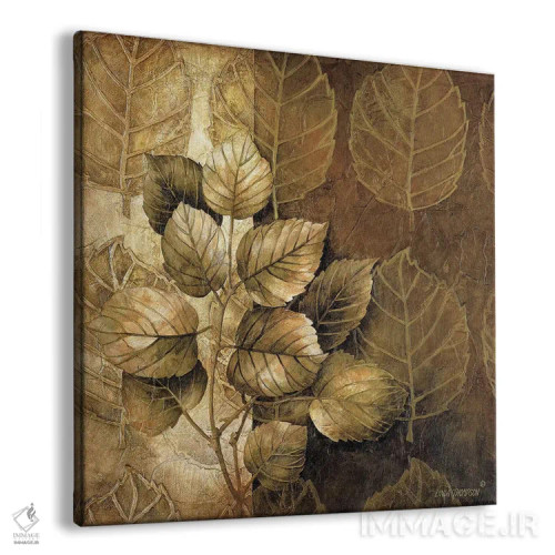 تابلو دکوراتیو الگوهای برگ III اثر لیندا تامپسون - نمای پرسپکتیو محصول