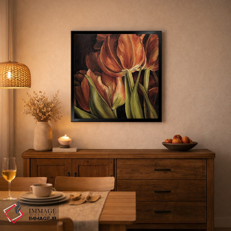 تابلو دکوراتیو هارمونی رنگ ها I اثر لیندا تامپسون - D2B