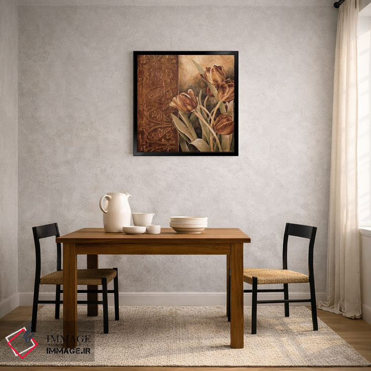تابلو دکوراتیو لاله های مسی I اثر لیندا تامپسون - D4B