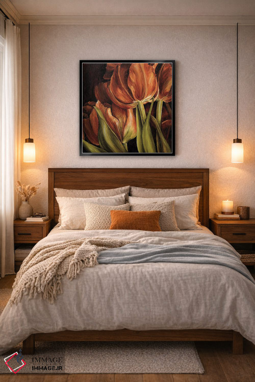 تابلو دکوراتیو هارمونی رنگ ها I اثر لیندا تامپسون - D6B