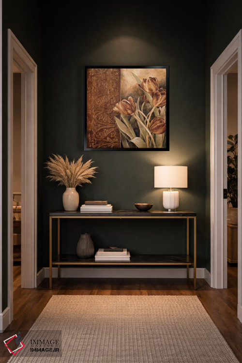 تابلو دکوراتیو لاله های مسی I اثر لیندا تامپسون - D6B