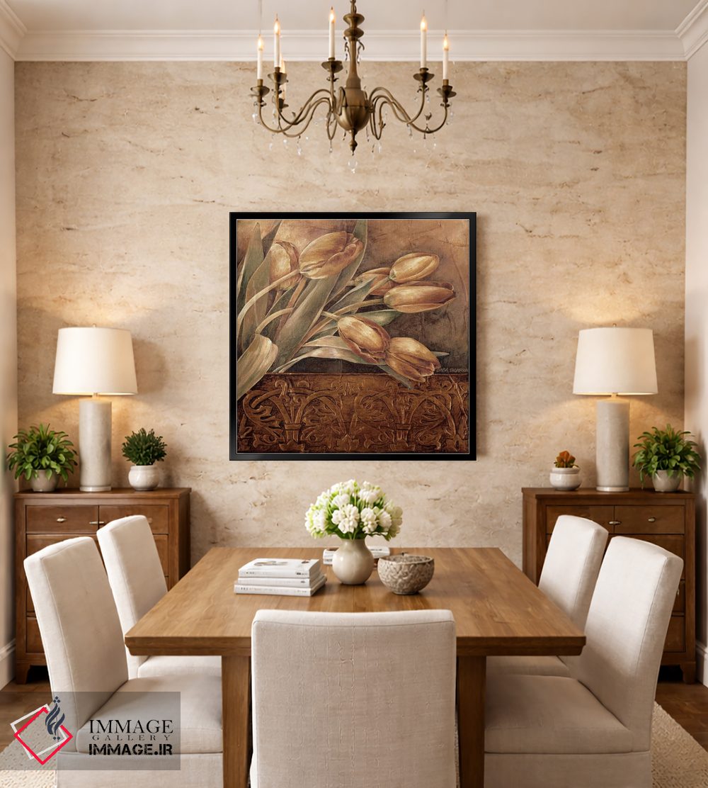 تابلو دکوراتیو لاله های مسی II اثر لیندا تامپسون - D3B