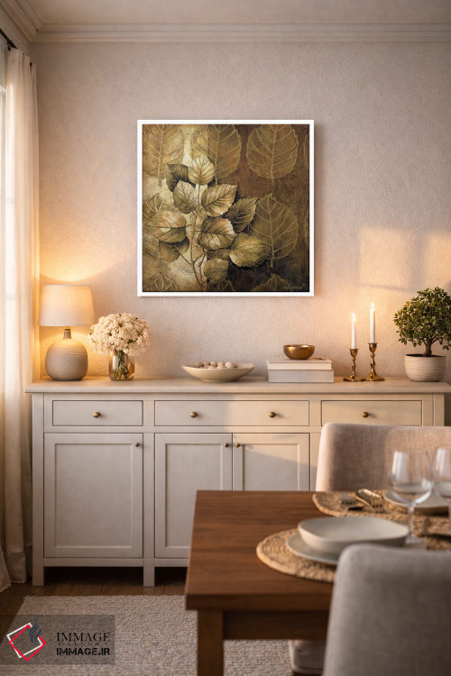 تابلو دکوراتیو الگوهای برگ III اثر لیندا تامپسون - D4W