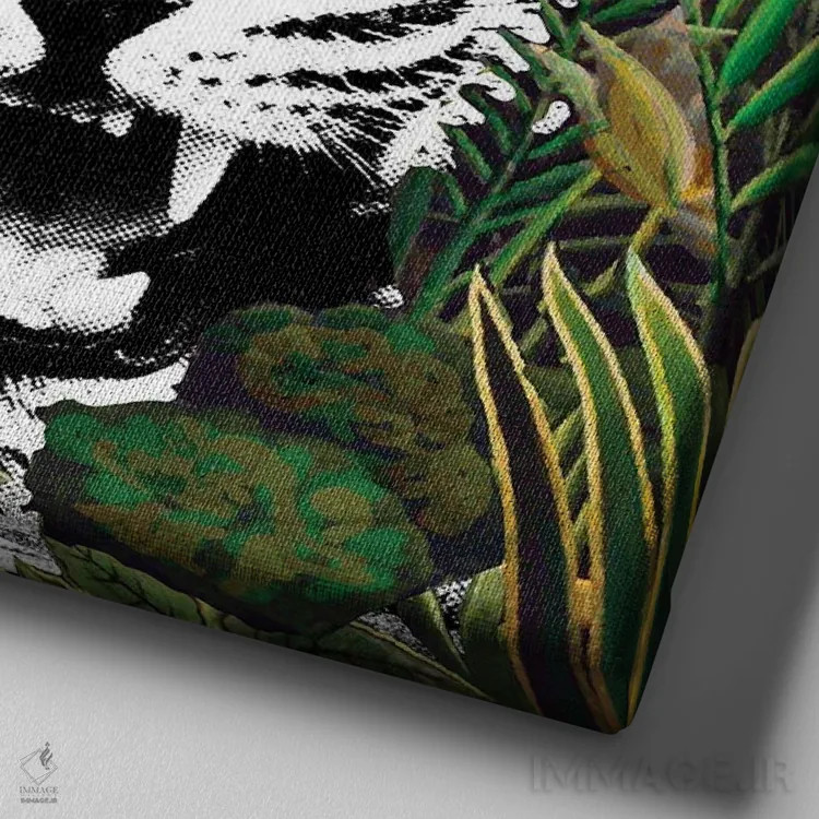 تابلو دکوراتیو به چه چیزی احترام می گذاری؟ اثر لوز گرافیکس - نمای نزدیک بافت بوم