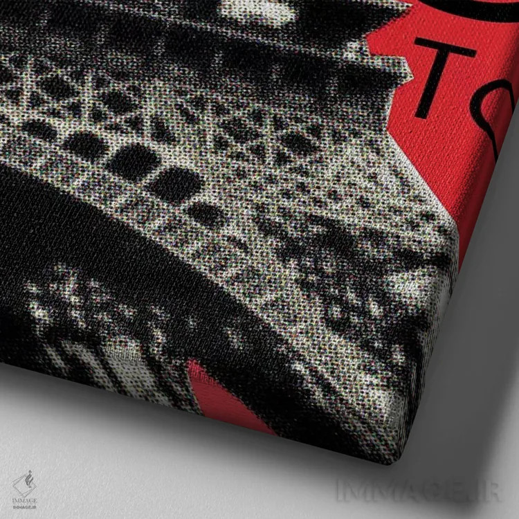 تابلو دکوراتیو برج ایفل اثر لوز گرافیکس - نمای نزدیک بافت بوم