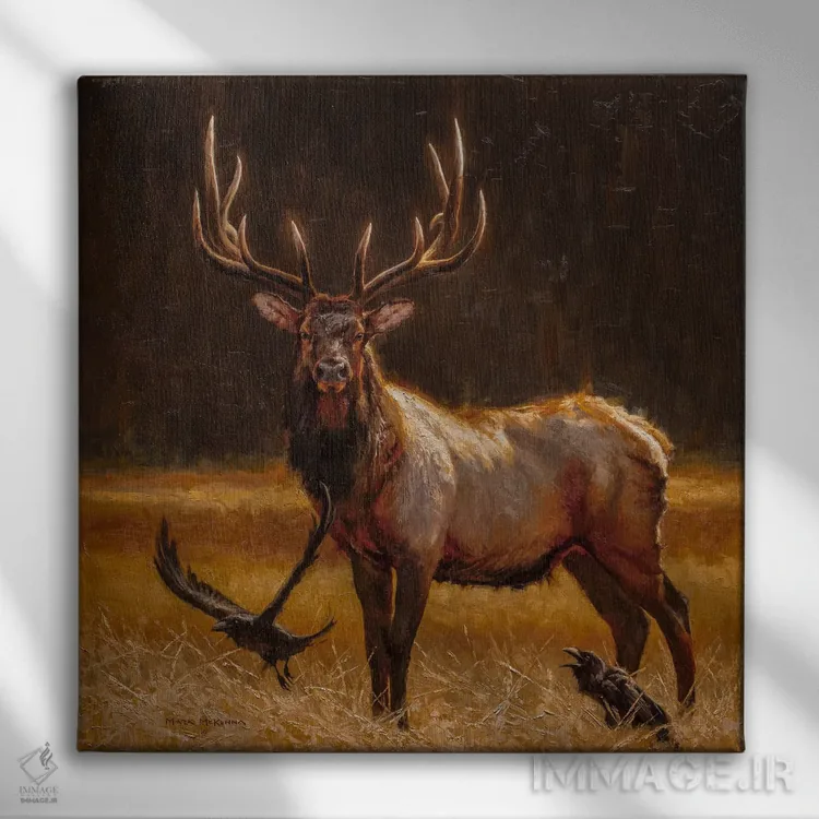 تابلو دکوراتیو ناامید و سرکش اثر مارک مک کنا - نمای روبهرو روی دیوار