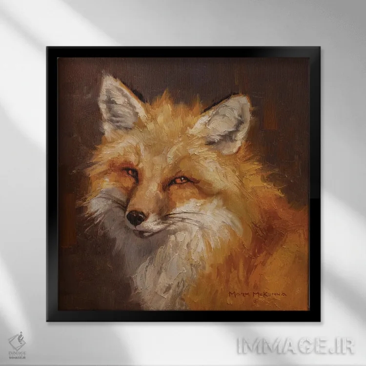 تابلو دکوراتیو قدیمی مکار اثر مارک مک کنا - نمای قابدار مشکی