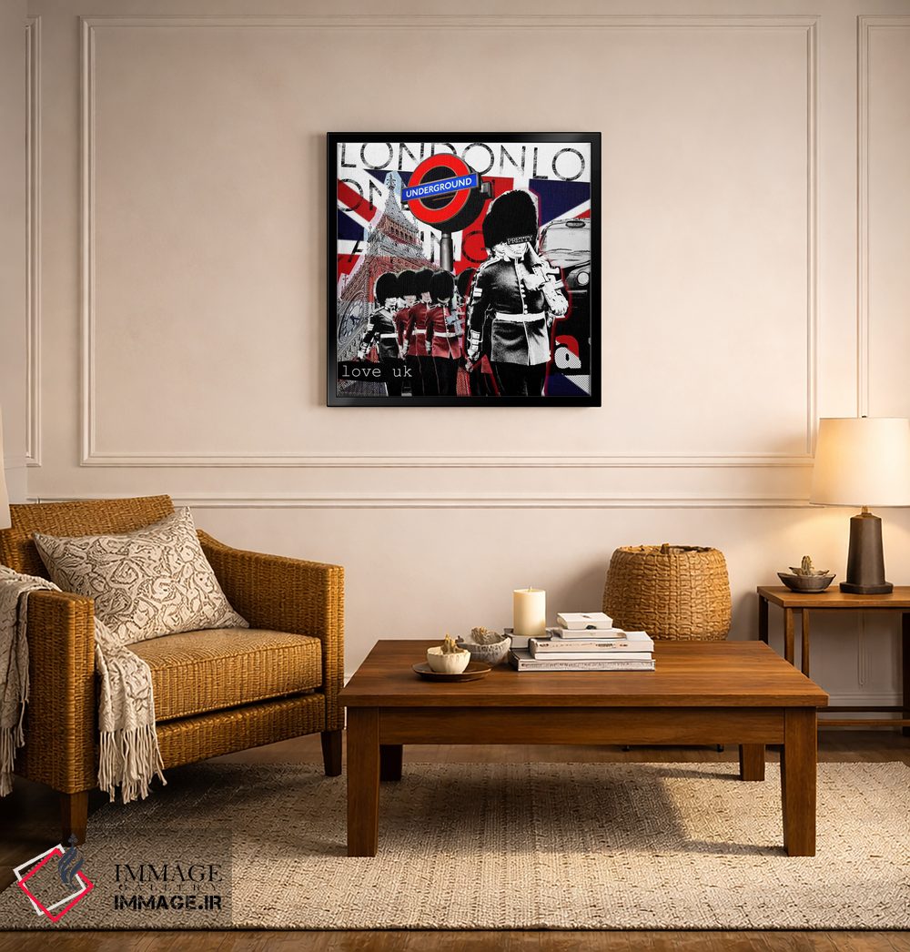 تابلو دکوراتیو لندن شماره ۲ اثر لوز گرافیکس - D6B