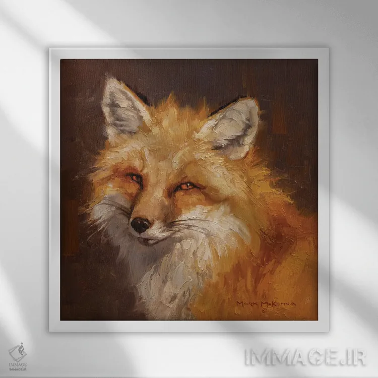 تابلو دکوراتیو قدیمی مکار اثر مارک مک کنا - نمای قابدار سفید