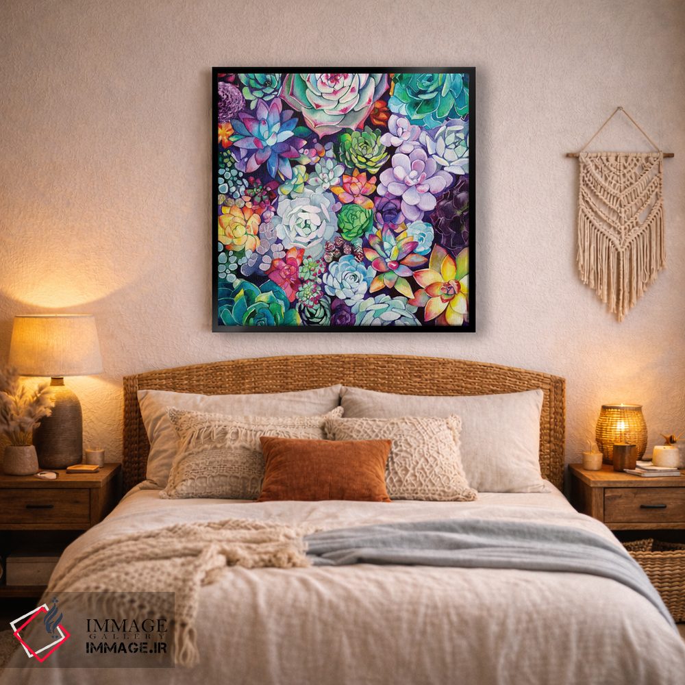 تابلو دکوراتیو باغ ساکولنت اثر کریستین لیندستروم - D4B