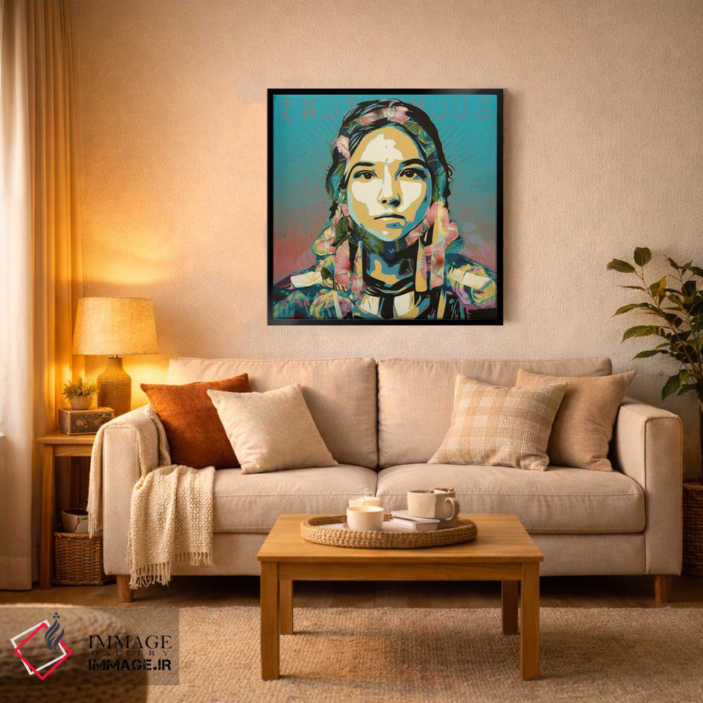 تابلو دکوراتیو بومی اثر لوز گرافیکس - D4B