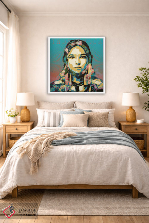 تابلو دکوراتیو بومی اثر لوز گرافیکس - D5W