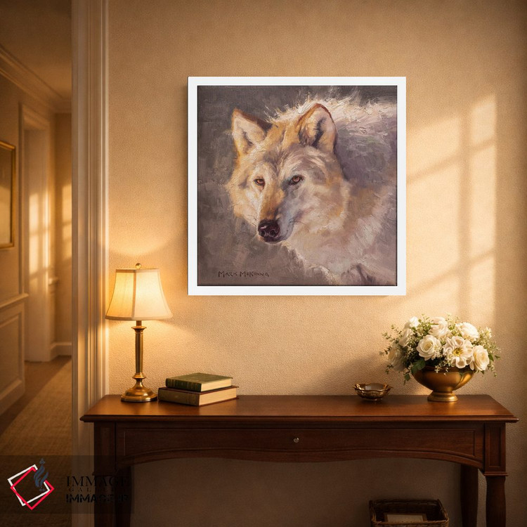 تابلو دکوراتیو خانم خاکستری اثر مارک مک کنا - D3W